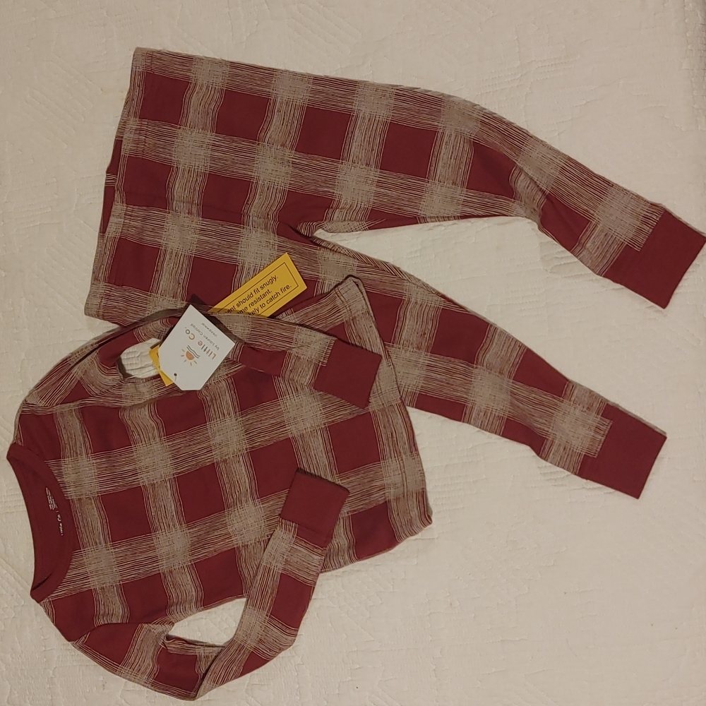 Plaid pj set